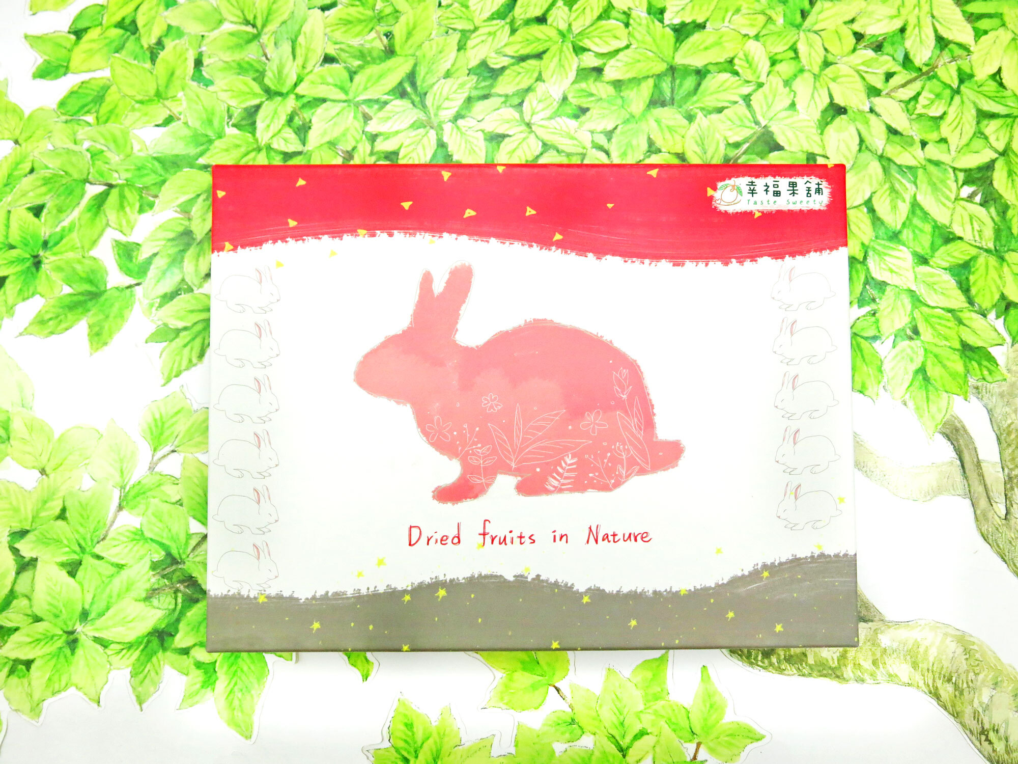 粉紅兔水果乾禮盒6格(12入/18入/24入)