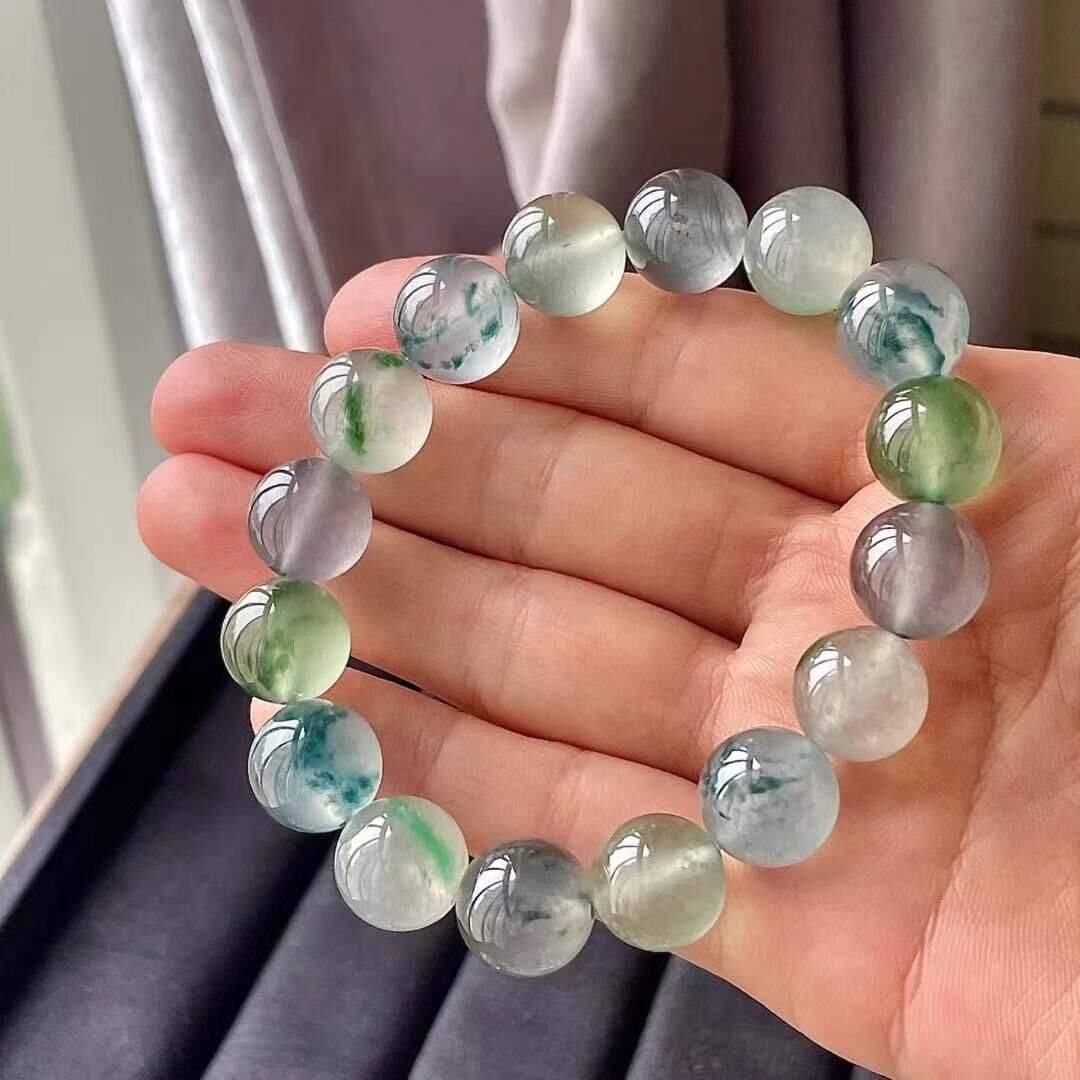 7125527 翡翠玻璃種多寶手串 (12.3mm直徑)