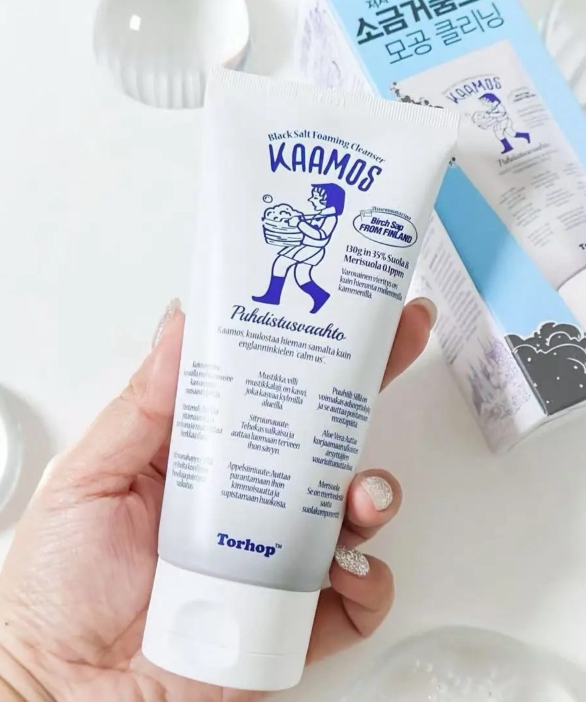 (預購商品 7/28收單) 韓國 TORHOP黑鹽碳粉泡沫洗面奶 130g+5g