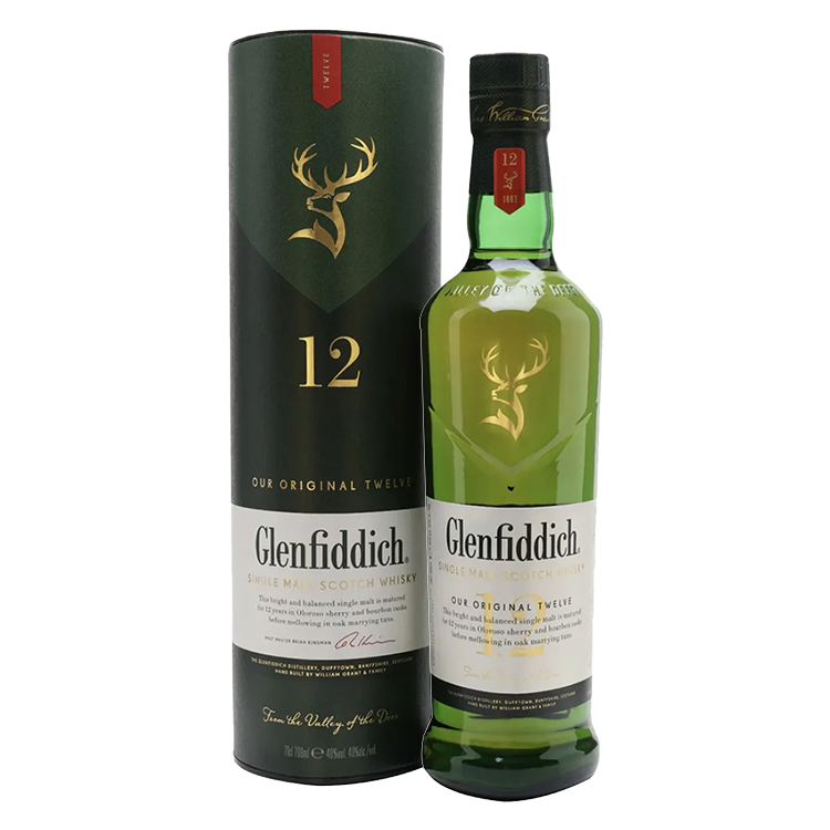 Glenfiddich 12 Years Old Single Malt Whisky 格蘭菲迪12年單一麥芽威士忌
