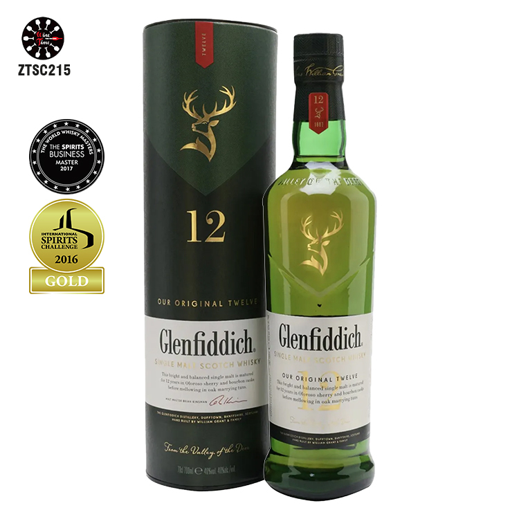 Glenfiddich 12 Years Old Single Malt Whisky 格蘭菲迪12年單一麥芽威士忌