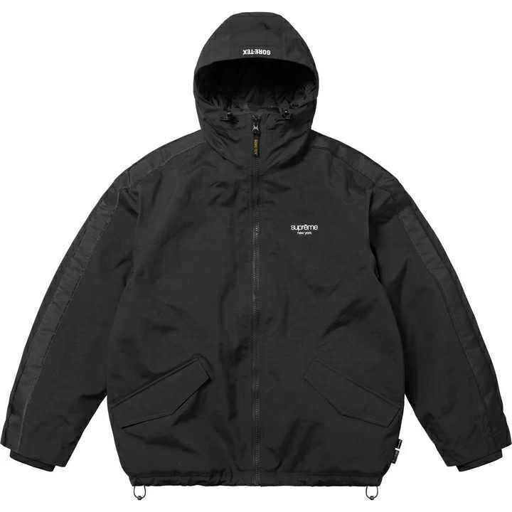 Supreme GORE-TEX Stripe Hooded Jacket (Black)