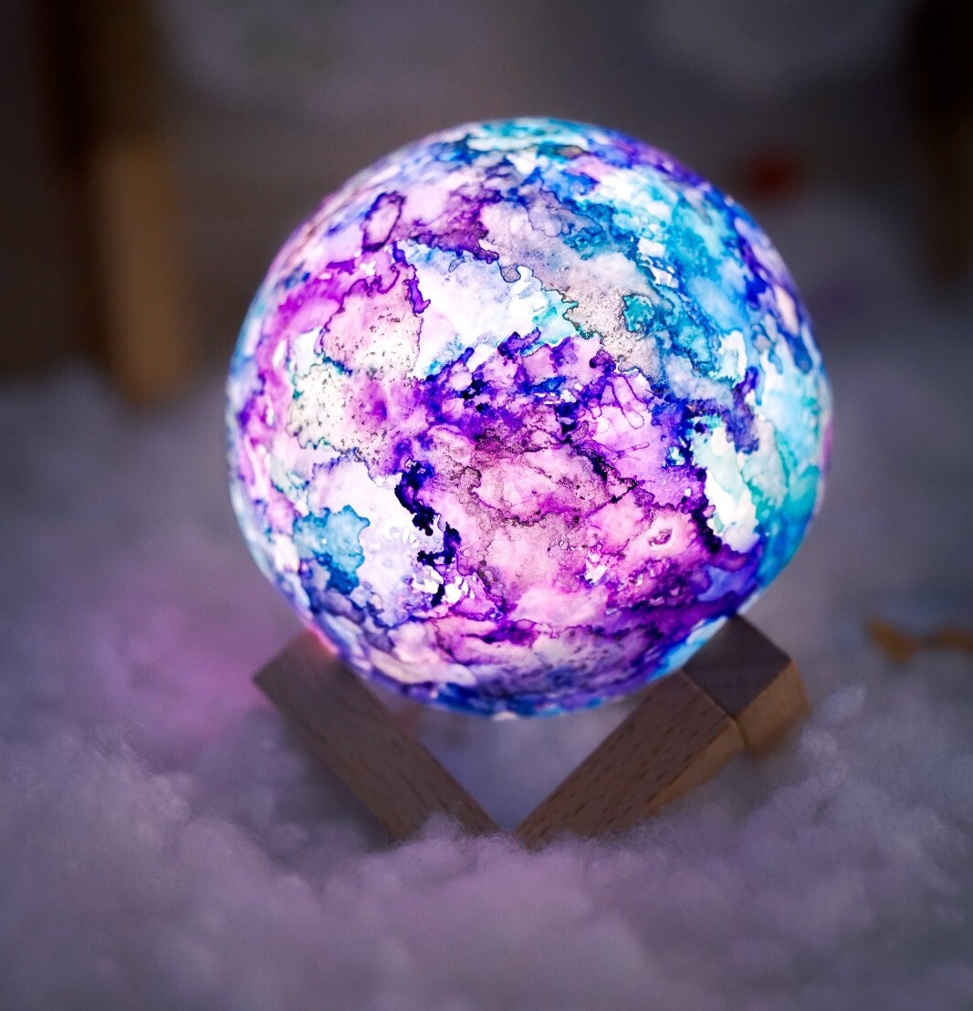 酒精墨水星球燈工作坊