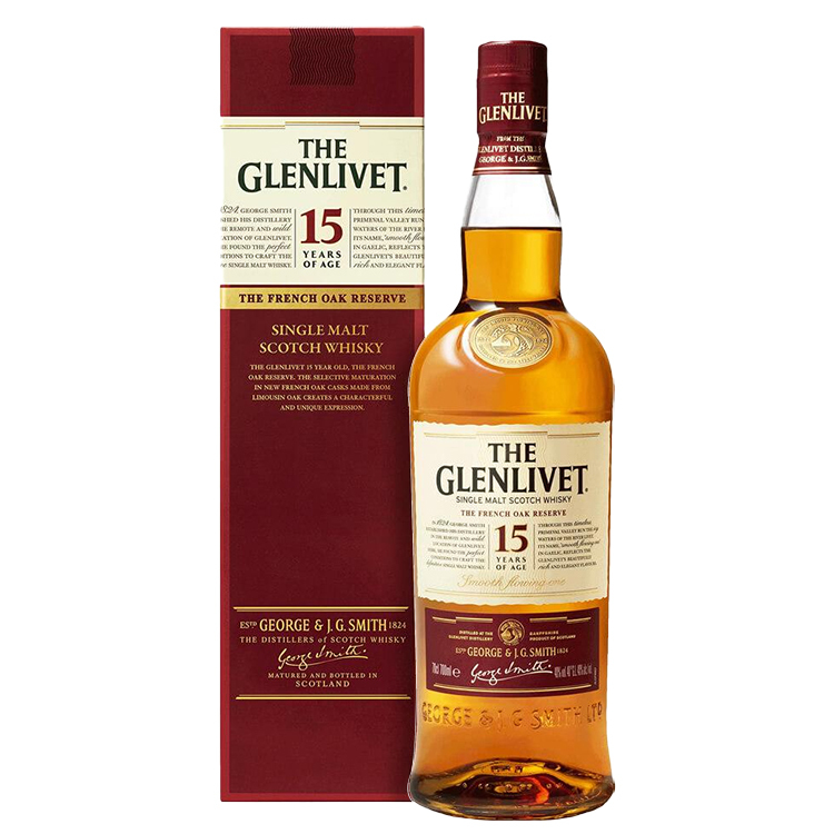 Glenlivet 15 Years Old Single Malt Scotch Whisky (紅色禮盒)