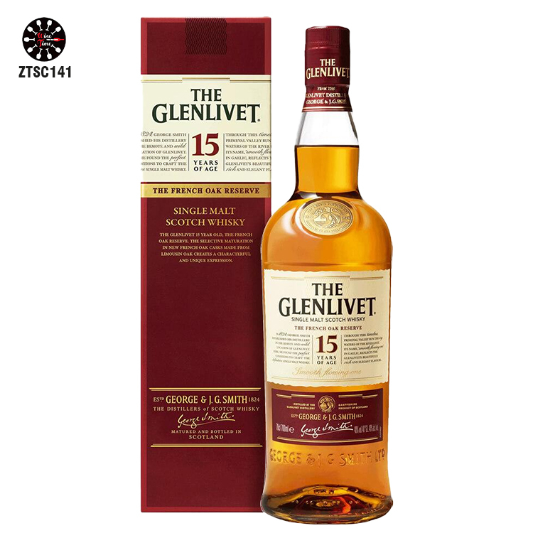 Glenlivet 15 Years Old Single Malt Scotch Whisky (紅色禮盒)