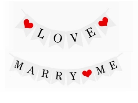 佈置彩旗 1️⃣❤️LOVE❤️ / 2️⃣MARRY ❤️ ME👉現貨