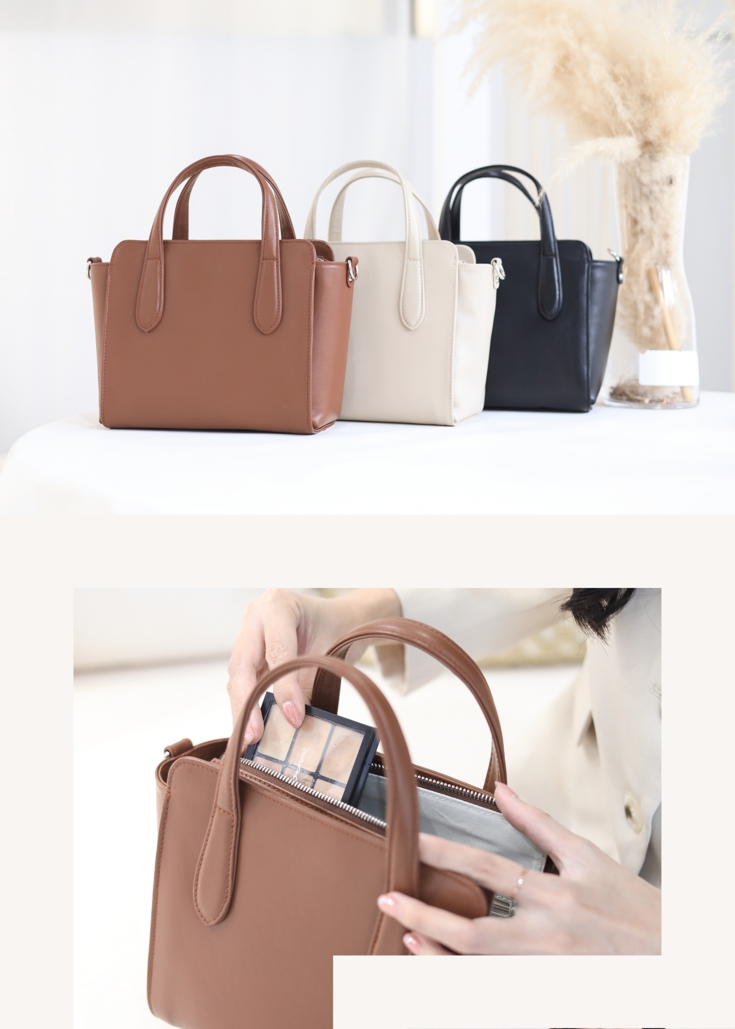 Trista微笑女孩托特包 小包容量大開口好取物