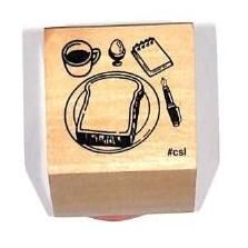 【kodomo no kao】I Love Stamp 木頭印章 晨之套裝：1533-048
