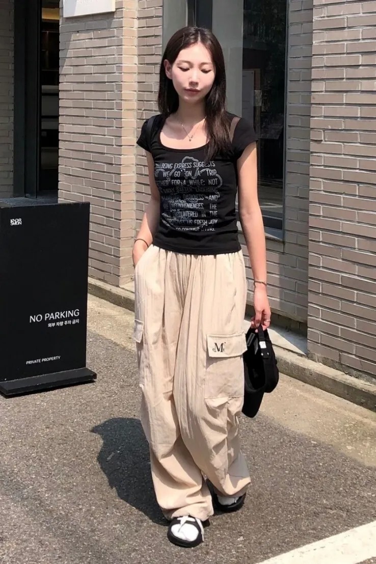 【OWN】Mucent 工裝長褲 休閒 輕薄 舒適 透氣 四季款 鬆緊腰 寬褲 束口褲 不分男女 黑色 鐵灰 淺灰 卡其 綠色