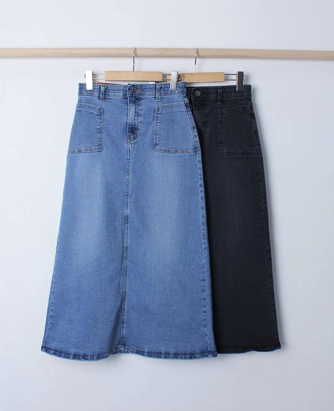 全條彈彈彈5個碼數牛仔裙(33994)