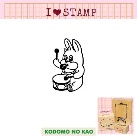 【kodomo no kao】I Love Stamp 木頭印章 樂器玩具：1533-059