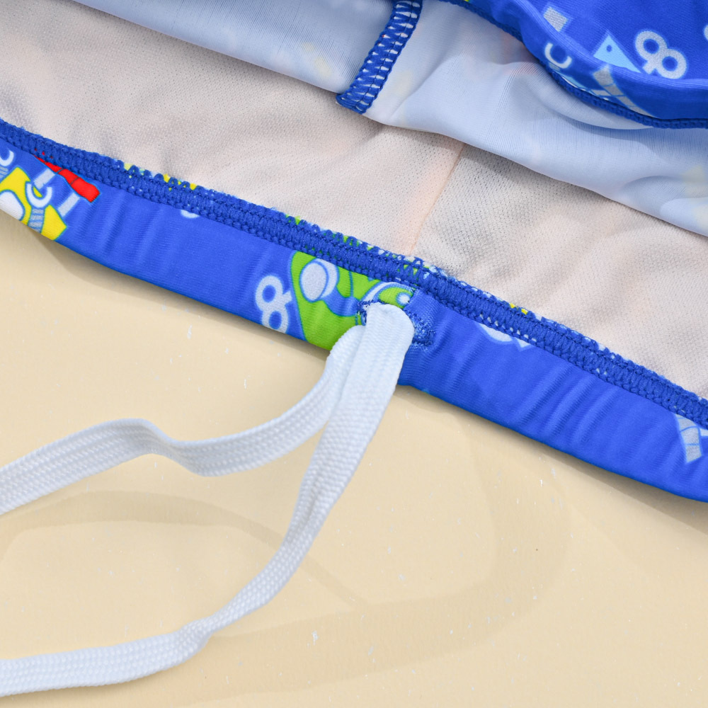 TB549-童短袖兩件式褲裝-印花