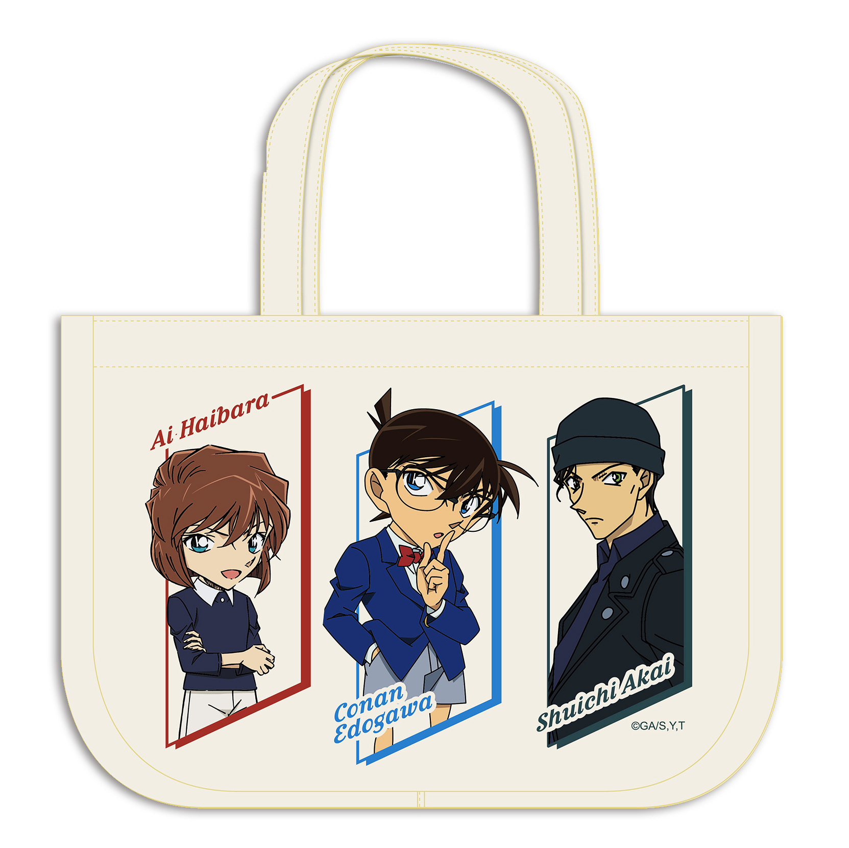 名偵探柯南-厚磅帆布提袋-哀柯赤