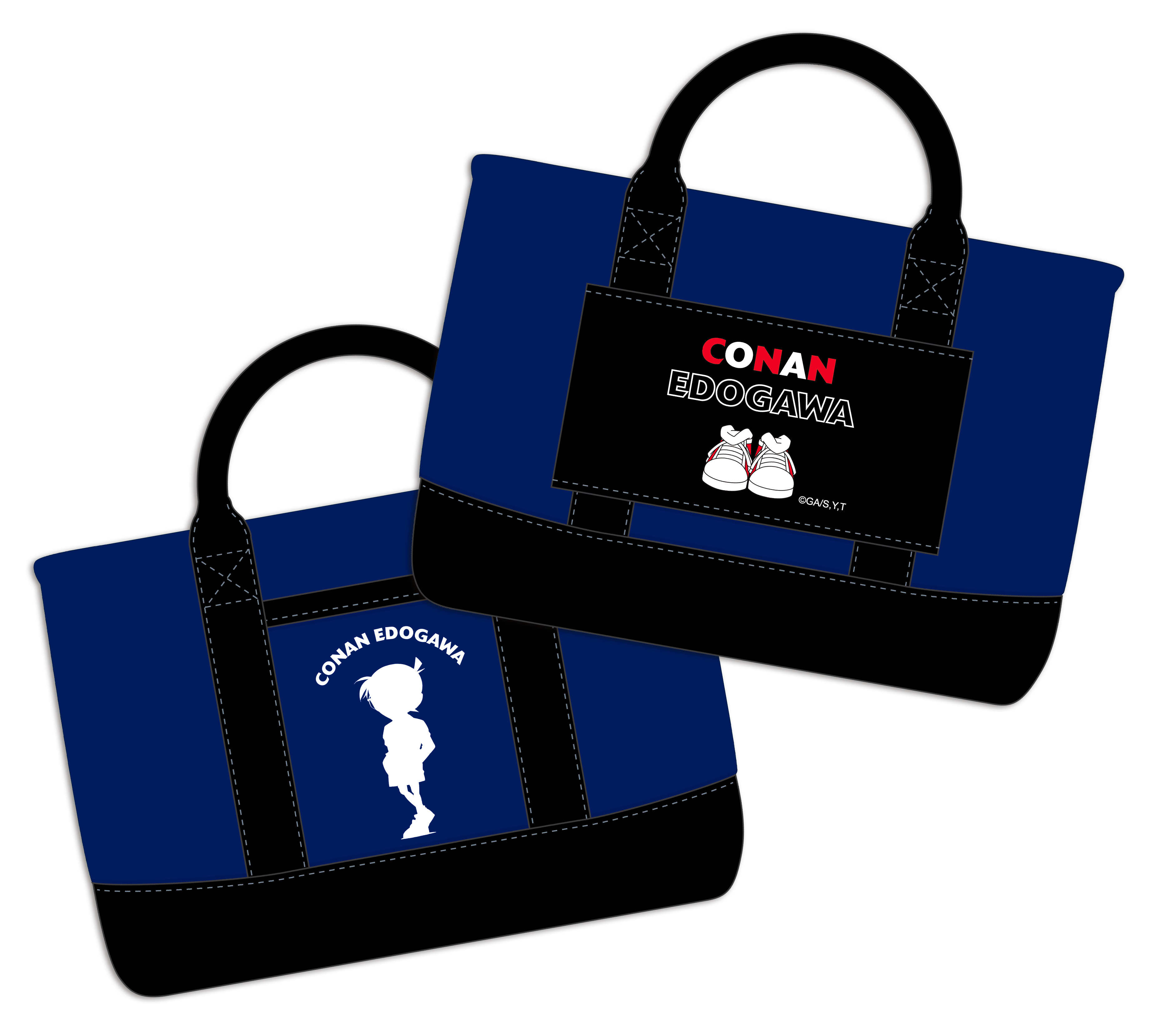 名偵探柯南-帆布行旅托特包-柯南藍