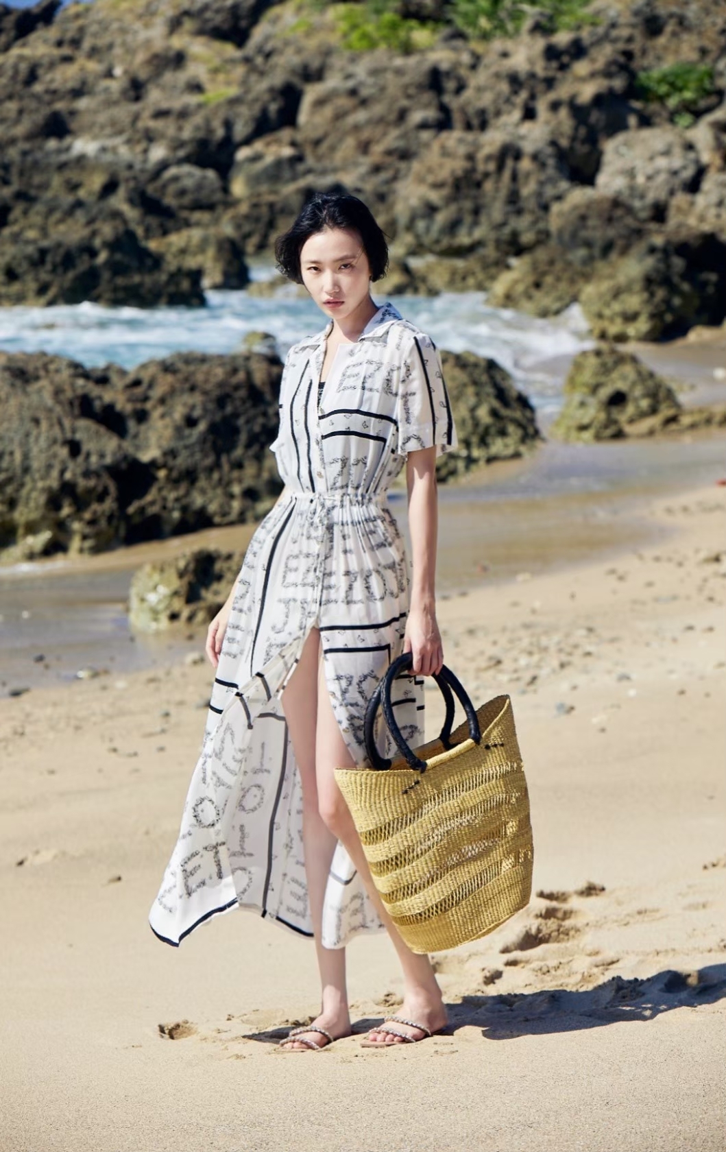 BC1EB065E1 天空之城-法式海洋襯衫連衣裙罩衫 ( 附防走光襯裙 / 一衣兩穿 )