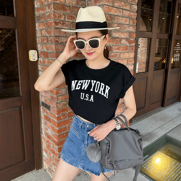 New York棉質短T
