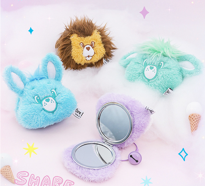CareBears愛心熊毛絨鏡子掛件