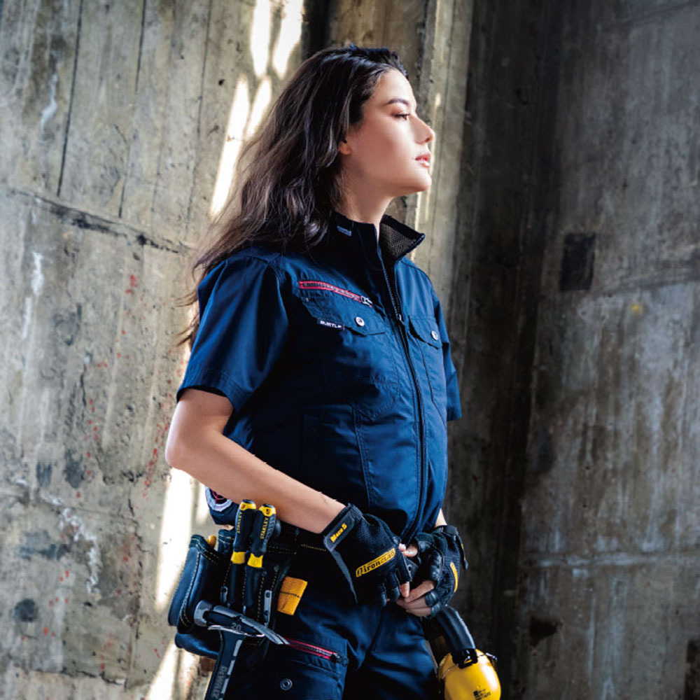 AC7146-3 短袖衣服 空調風扇衣 深藍色 24V組合