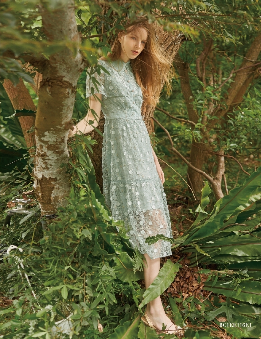 BC1EE116E1 小碎花蛋糕長洋