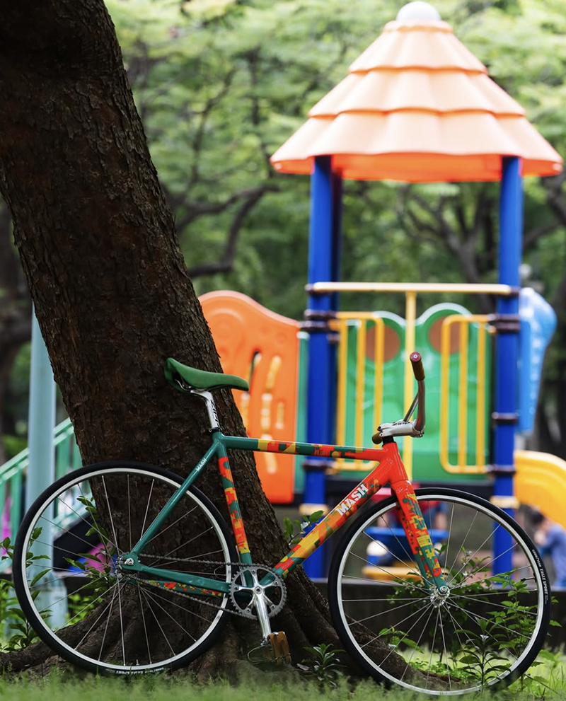 2024 MASH AC-4 Frameset - Neon Orange Algae