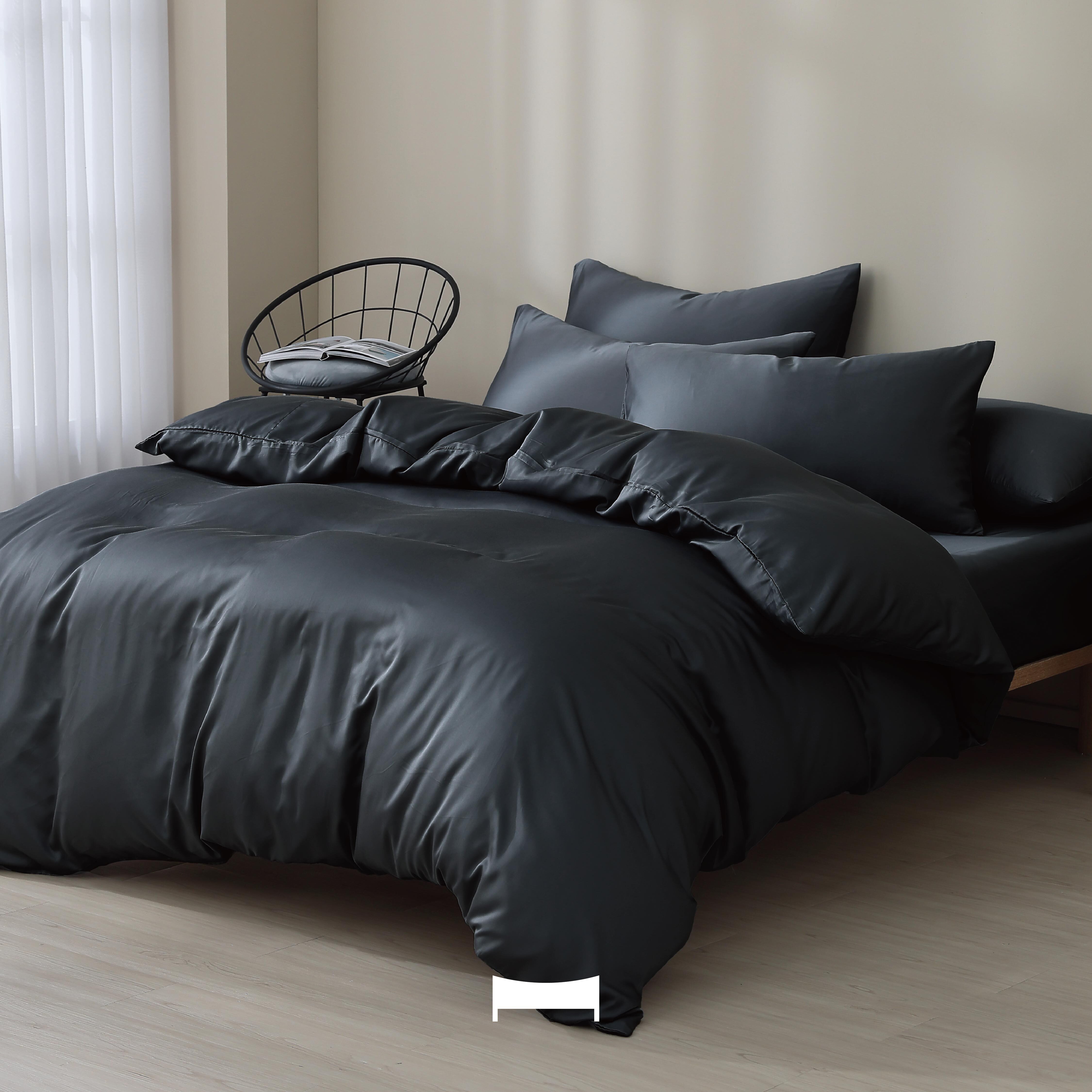 TENCEL BEDDING｜60支天絲四件組《曜石灰 OBSIDIAN GREY》