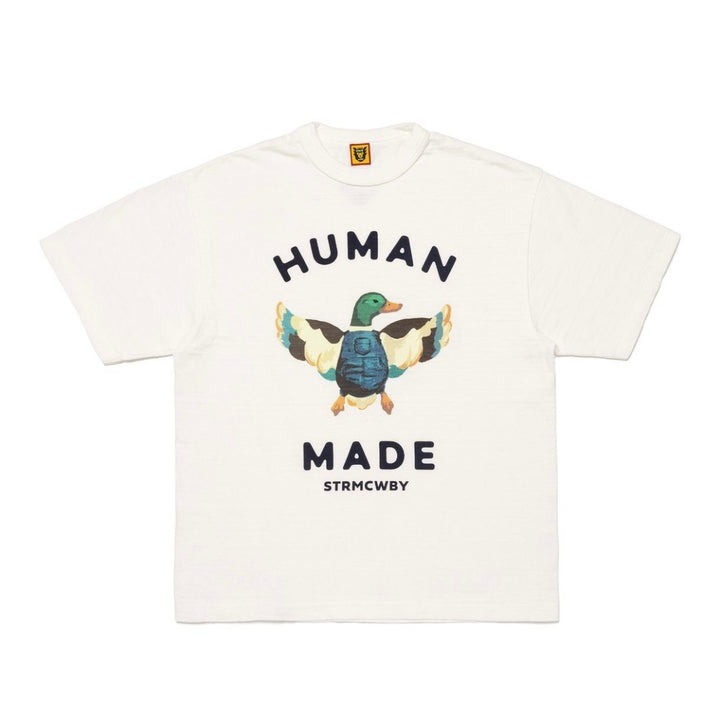 HUMAN MADE 24FW GRAPHIC TEE 白色 手繪工裝水鴨 短T 短袖 HUMAN-213CM [台灣現貨]