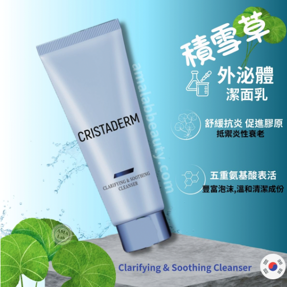 CRISTADERM EXOSOME 韓國 積雪草外泌體舒淨潔面乳  Clarifying & Smoothing Cleanser