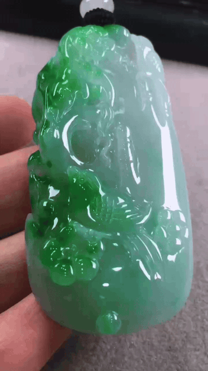 712333 翡翠喜上眉梢