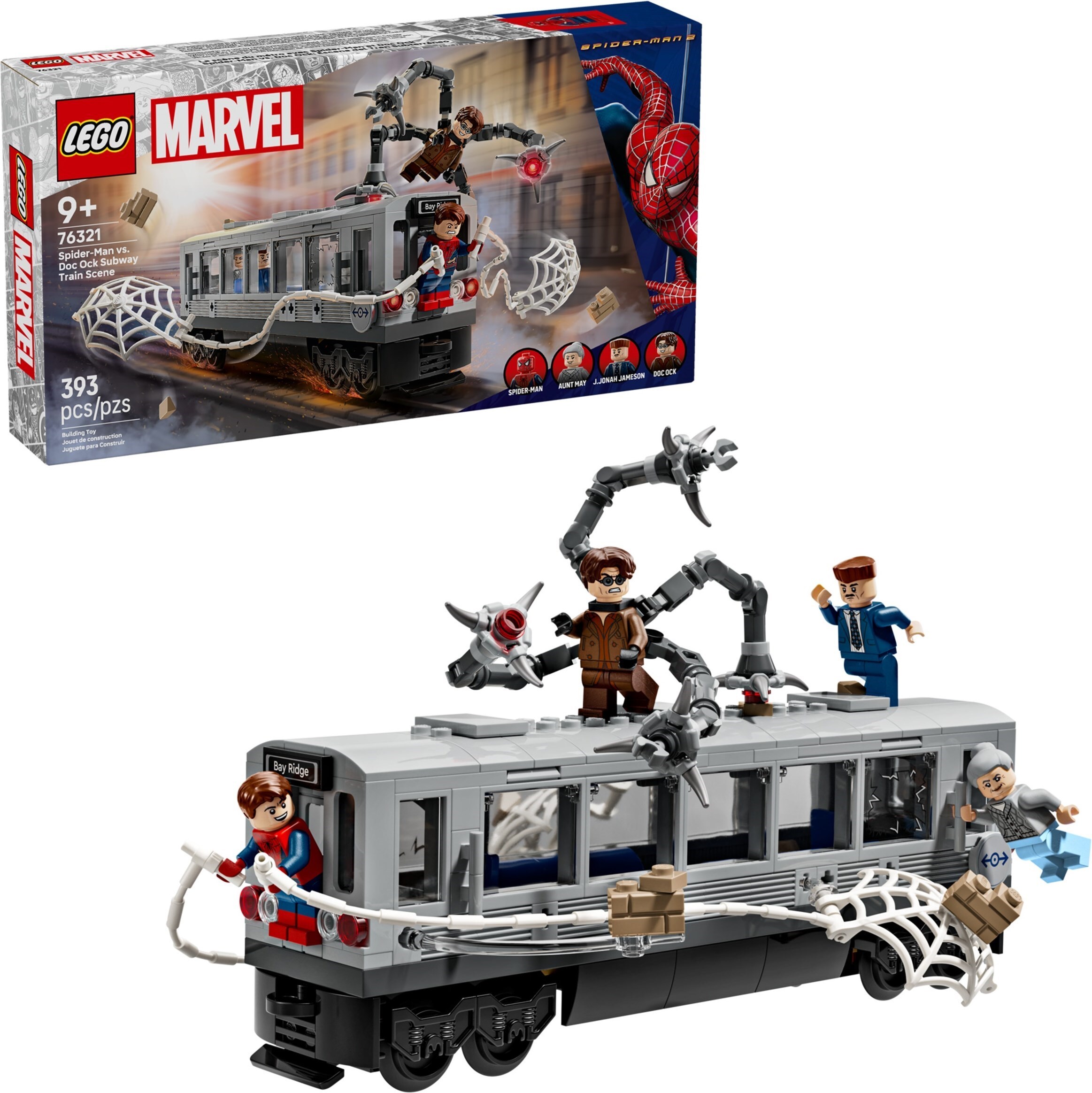 LEGO 76321 樂高積木 76321 Super Heroes 超級英雄系列 - 蜘蛛人大戰八爪博士地鐵列車場景