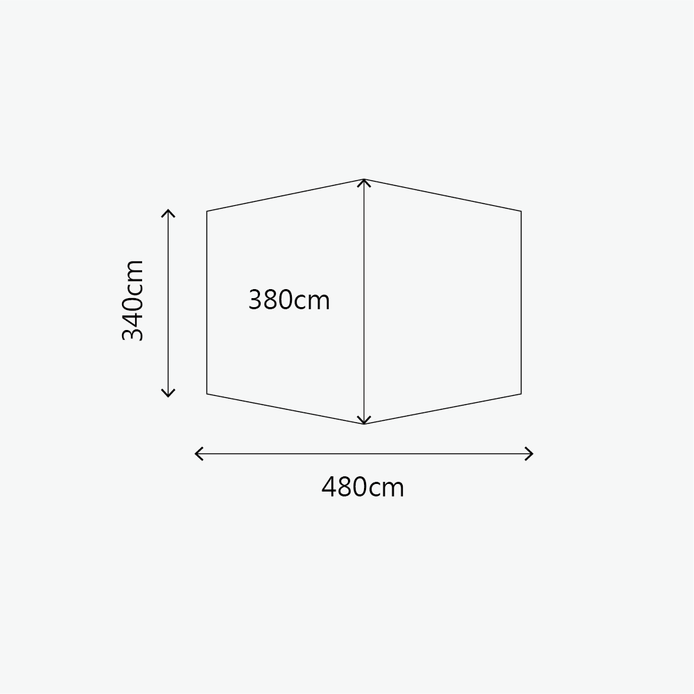 【URBANSIDE】ANKYLO 甲龍圓頂帳地布(黑色)