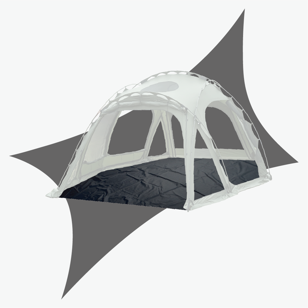 【URBANSIDE】ANKYLO 甲龍圓頂帳地布(黑色)