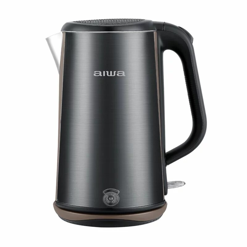 【AIWA 愛華】三層防燙電茶壺 DKS1318 (香檳金/爵士黑)
