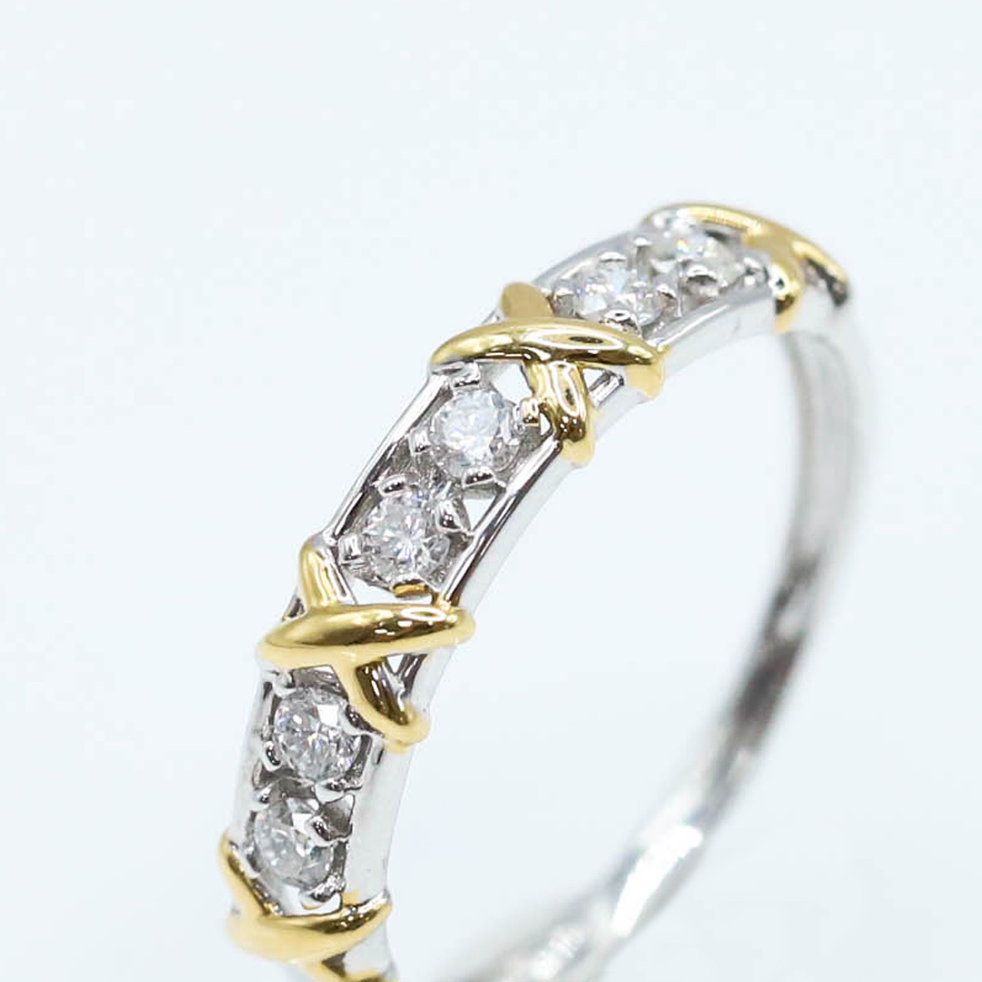 雙色造型鑽戒0.27ct/18k