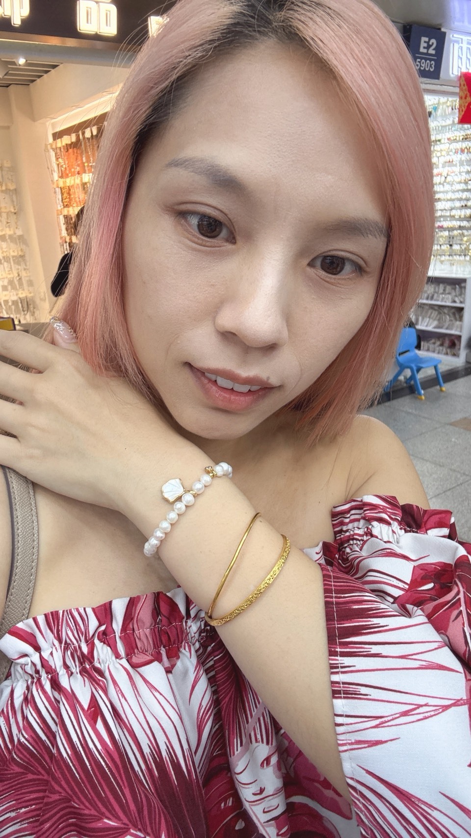 貝拉私藏款超美調節式珍珠手鍊