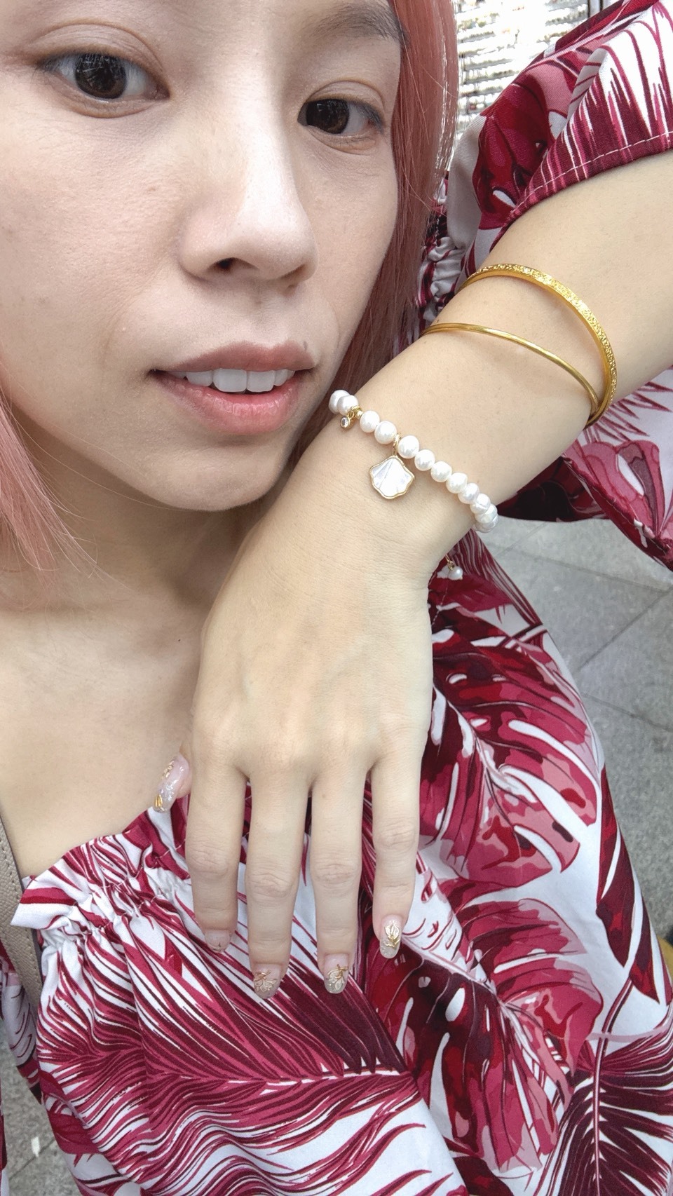 貝拉私藏款超美調節式珍珠手鍊