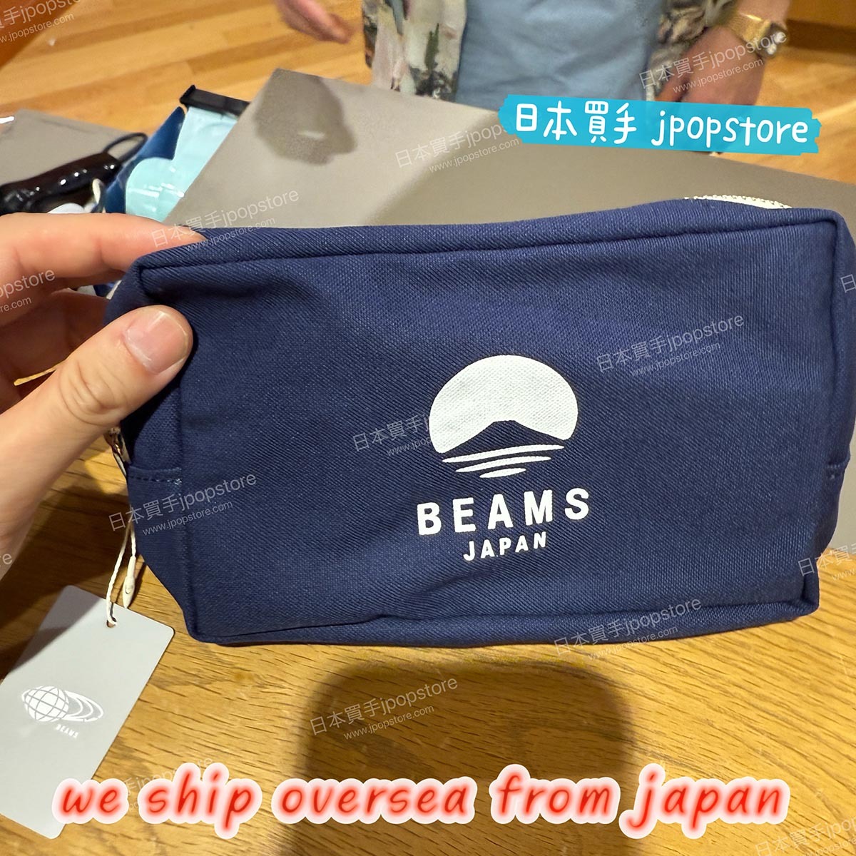 BEAMS JAPAN 【別注】evergreen works / LOGO POUCH L