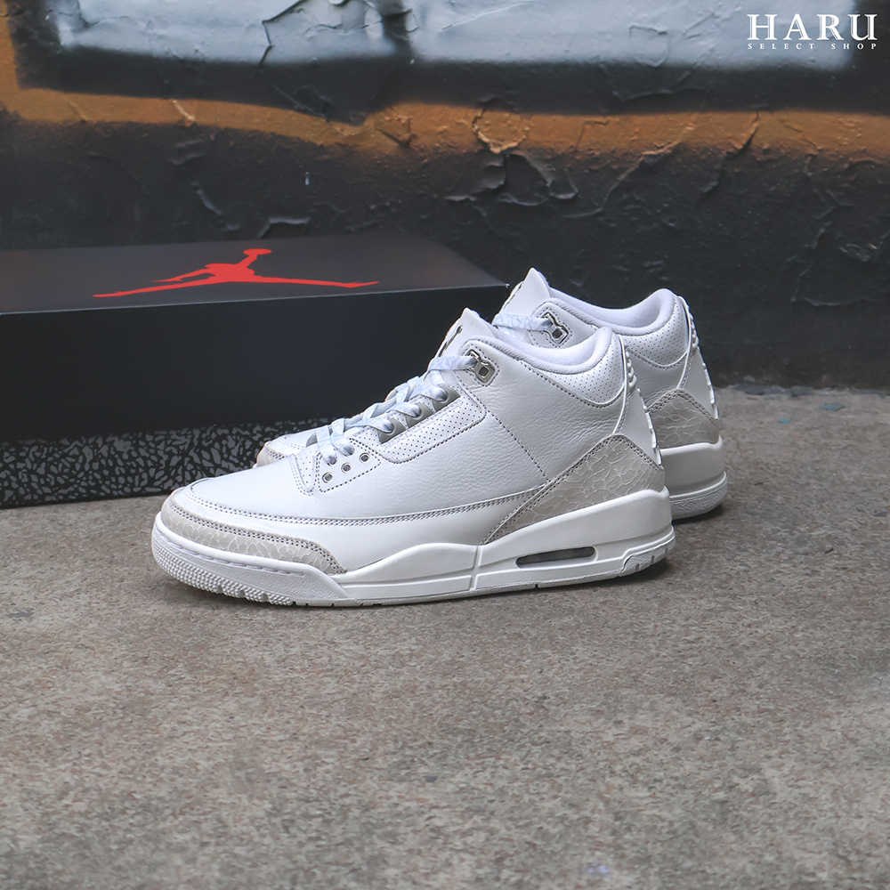 AIR JORDAN 3 "WHITE AND SLIVER" 白奶油 銀色 AJ3 復古休閒鞋 CT8532-111