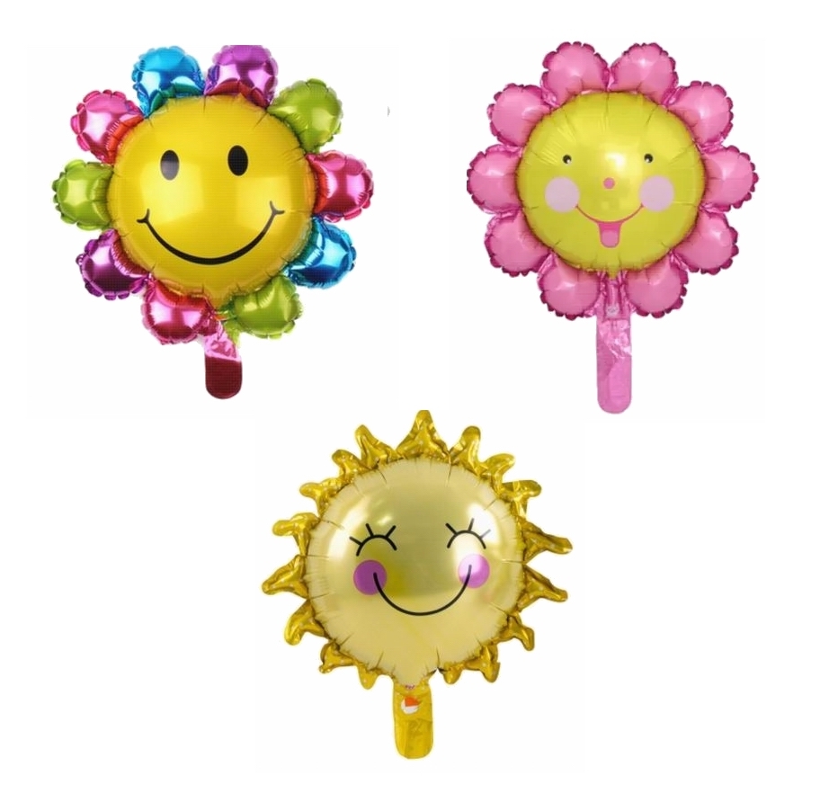 10吋太陽花鋁膜氣球   👉現貨