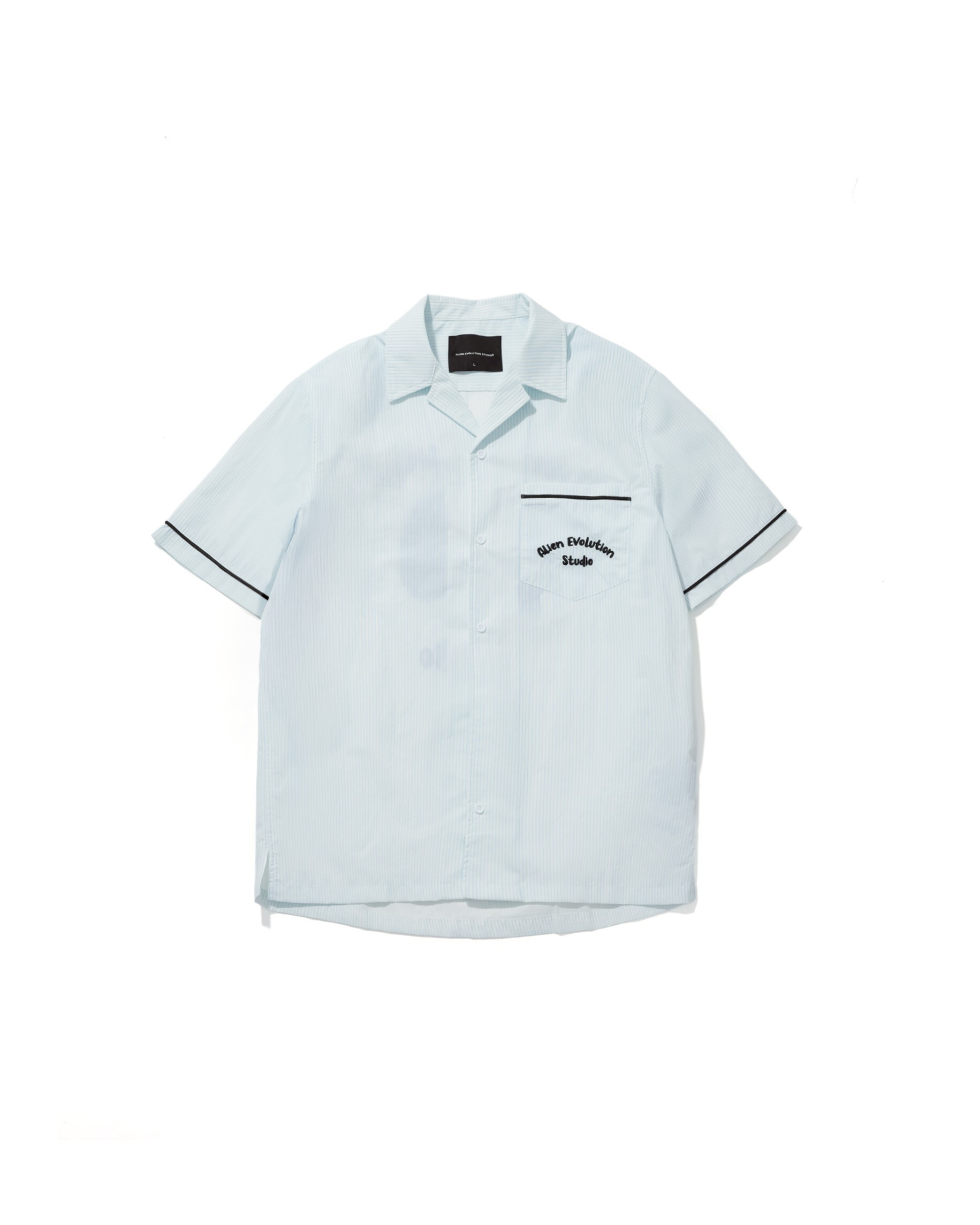 AES SKULL LOGO NYLON HAWAIIAN SHIRT