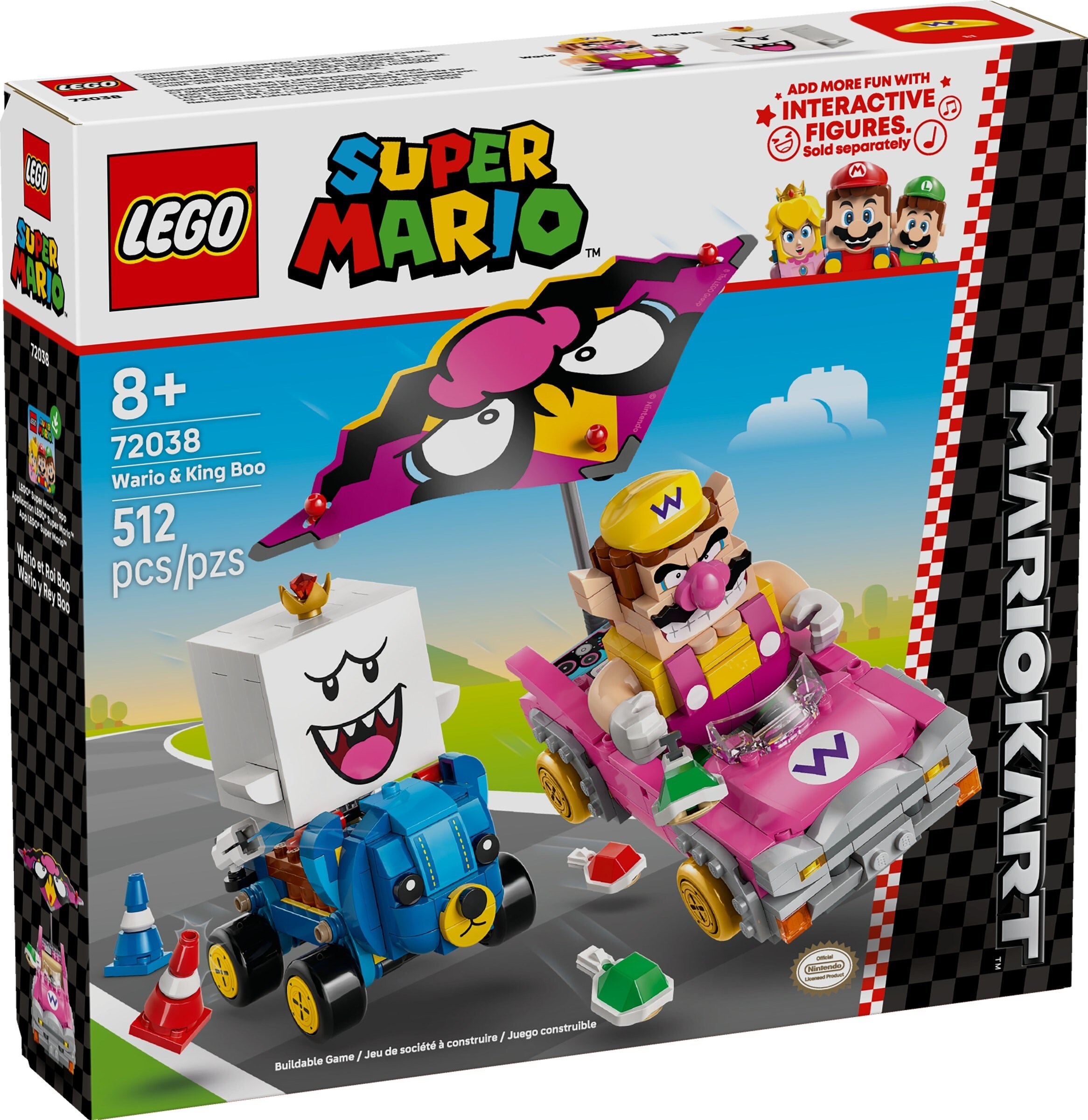 LEGO 72038 樂高積木 72038 Super Mario 超級瑪利歐系列 - 瑪利歐賽車™ - 瓦利歐與害羞幽靈王