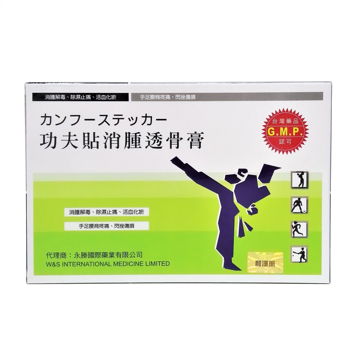 香港 - 功夫貼 消腫透骨貼 10片裝