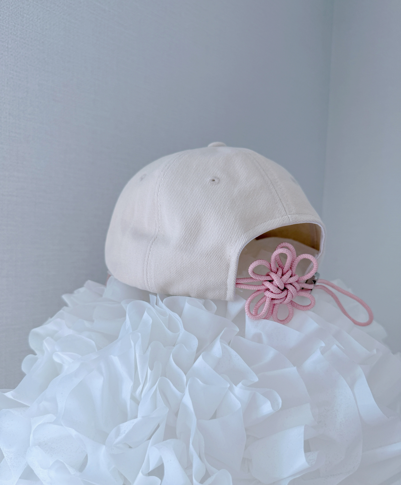 ONGO FLOWER KNOT CAP PINK KR JUL ＊現貨供應中～＊