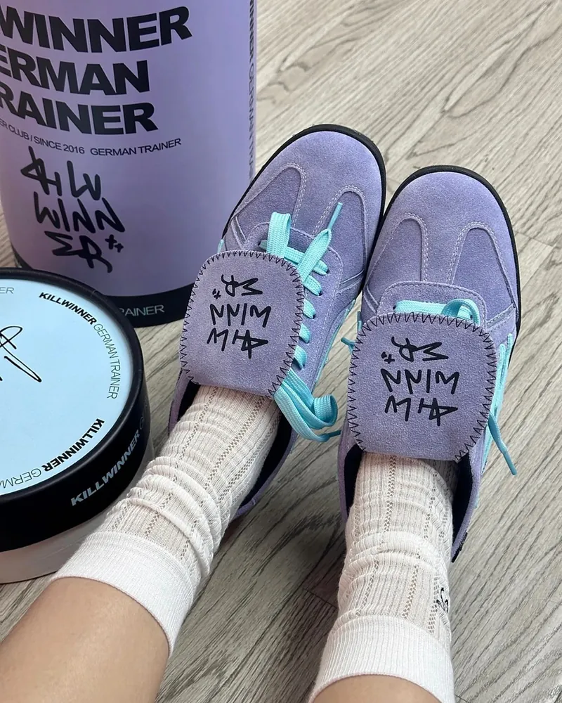 Killwinner "Purple" 藍紫色 復古 運動 麂皮 德訓鞋 KW-2024001-P