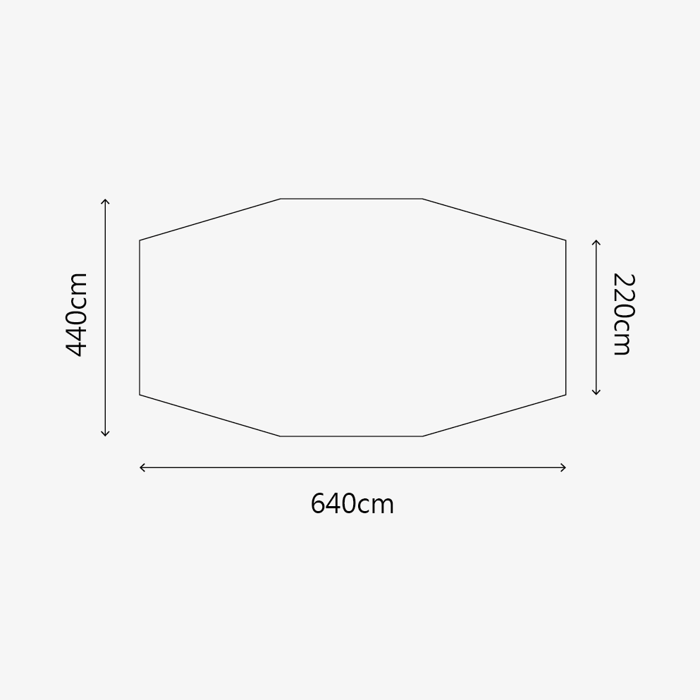 【URBANSIDE】STEGO 劍龍圓頂帳地布(黑色)