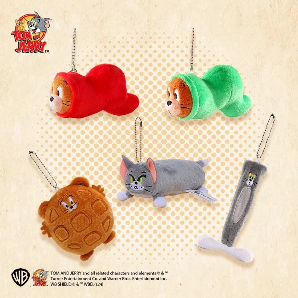TOM & JERRY 變形毛絨吊飾 湯姆貓與傑利鼠