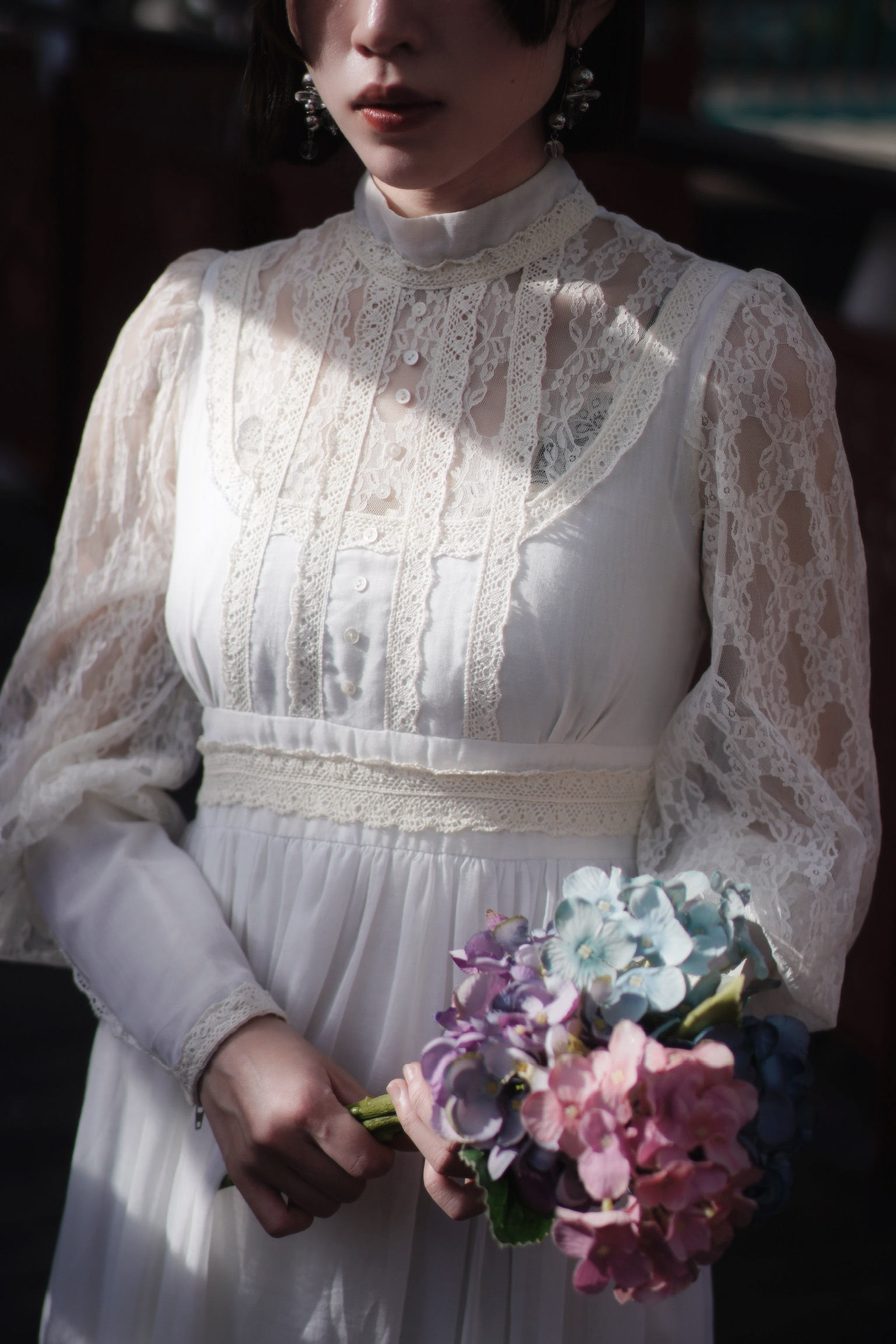 Vintage Wedding Dress/古著草原風羊腿袖禮服