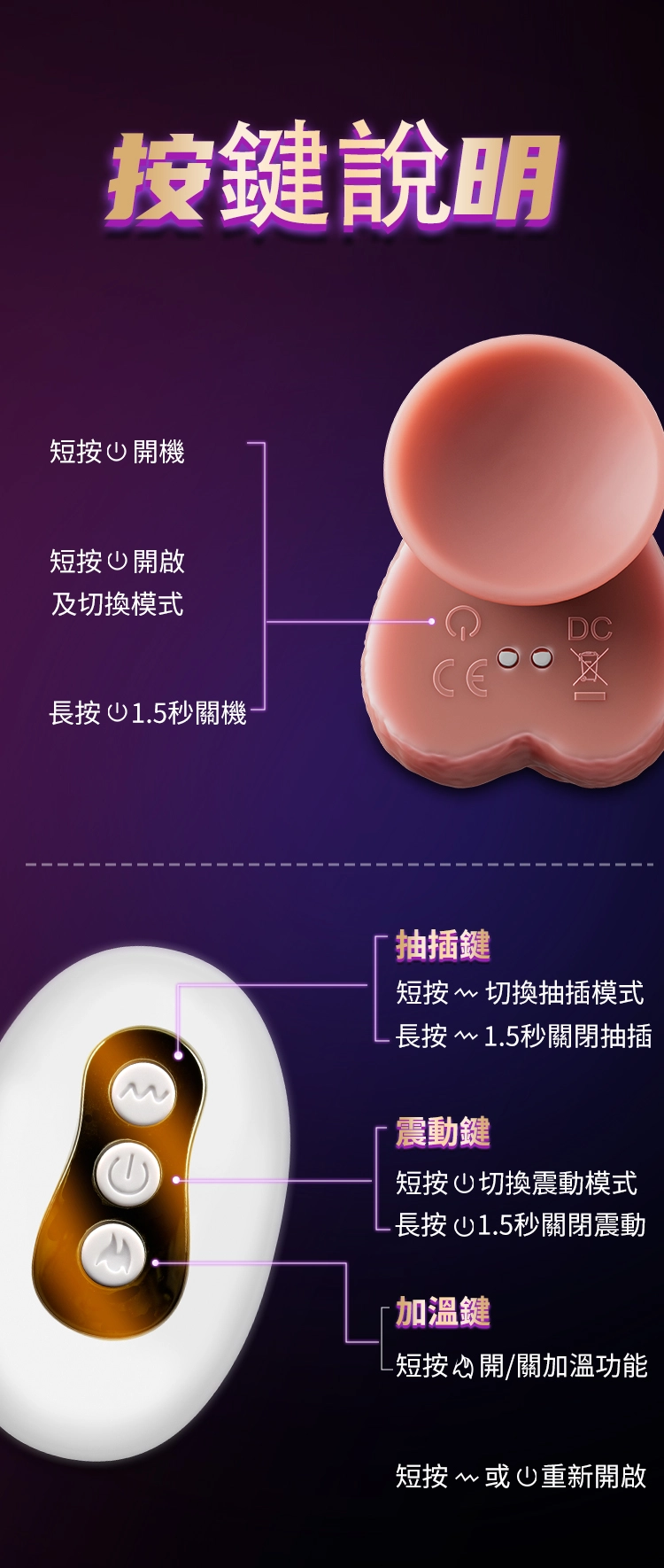 EROCOME - Serpens Pro 巨蛇座 舌舔加溫雙頭假陽具
