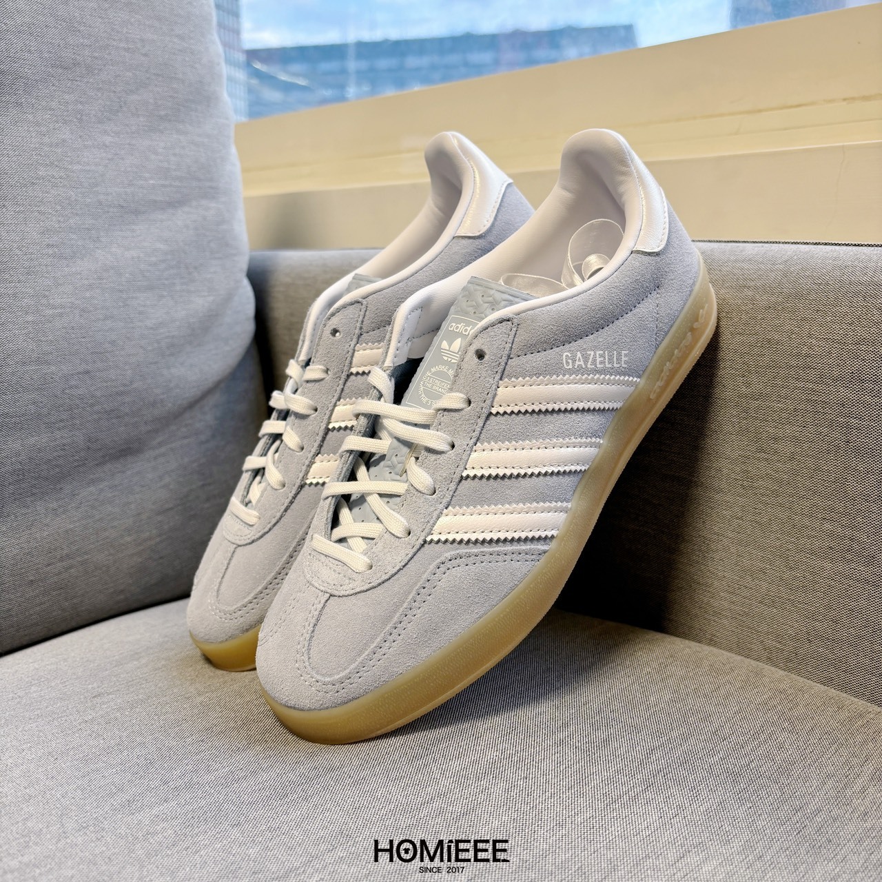 Adidas Originals Gazelle Indoor 德訓鞋 寶寶藍 女鞋 [JQ7009]