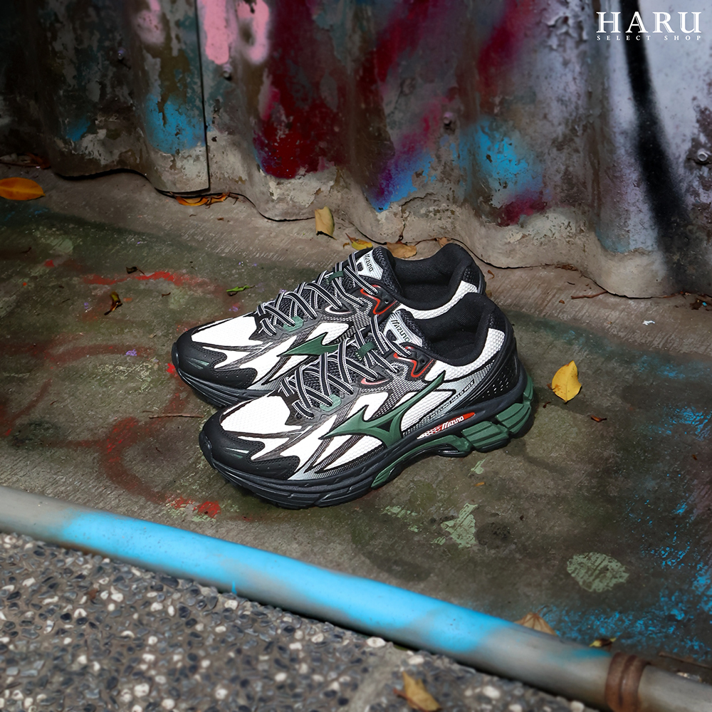 MIZUNO 美津濃 Halo Mix "Black Green" 黑綠 山系戶外機能鞋款 慢跑鞋 男女同款 D1GH240802