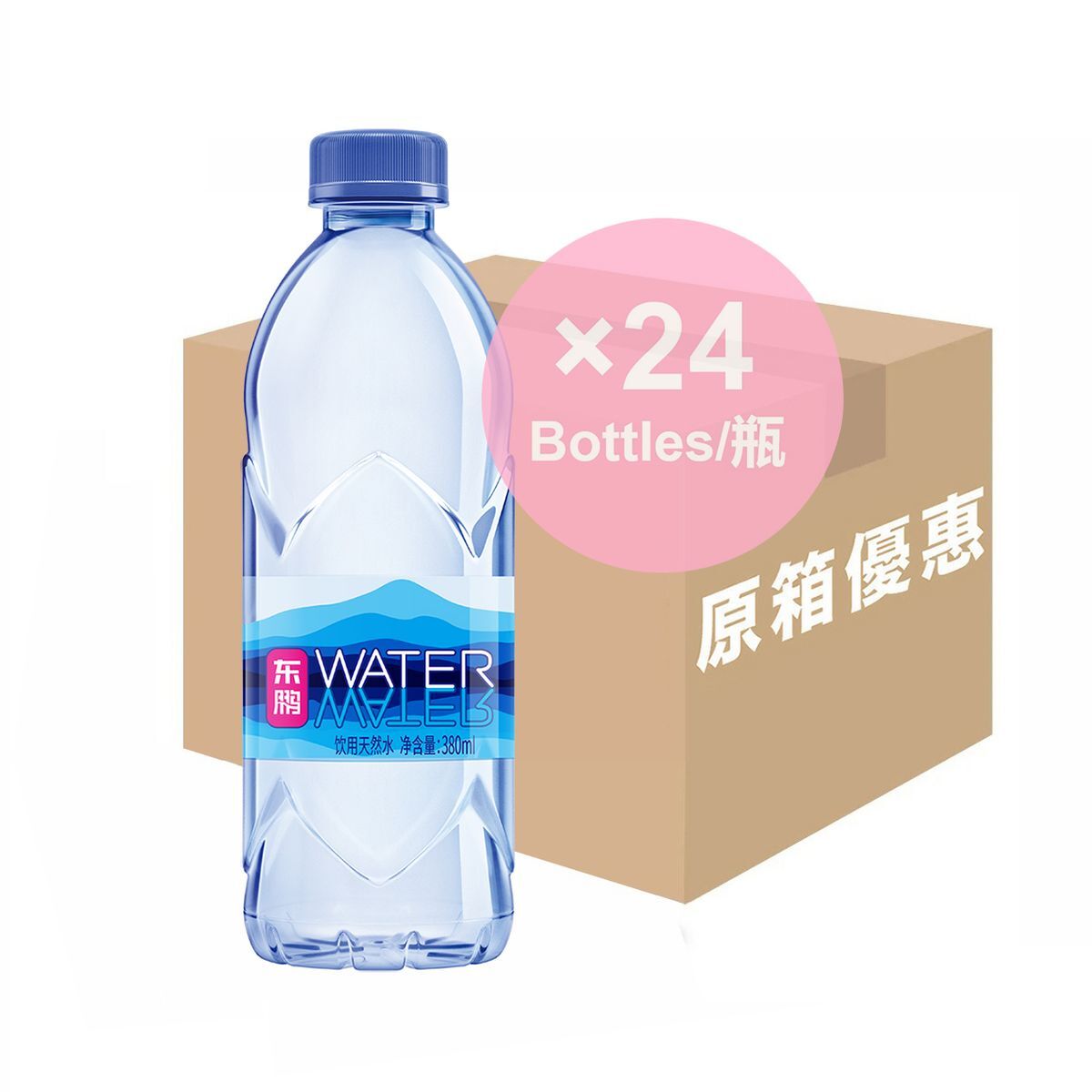 東鵬 - [原箱優惠] 飲用天然水 380ml × 24支裝 (平行進口)